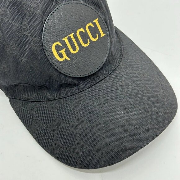 GUCCI 627114 Gucci Off The Grid GG Logo hat cap baseball cap Nylon Black/Gold main image 7